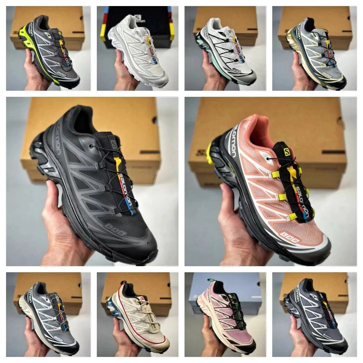 Salomon XT-6 Hiking Running Shoes Multi-color
