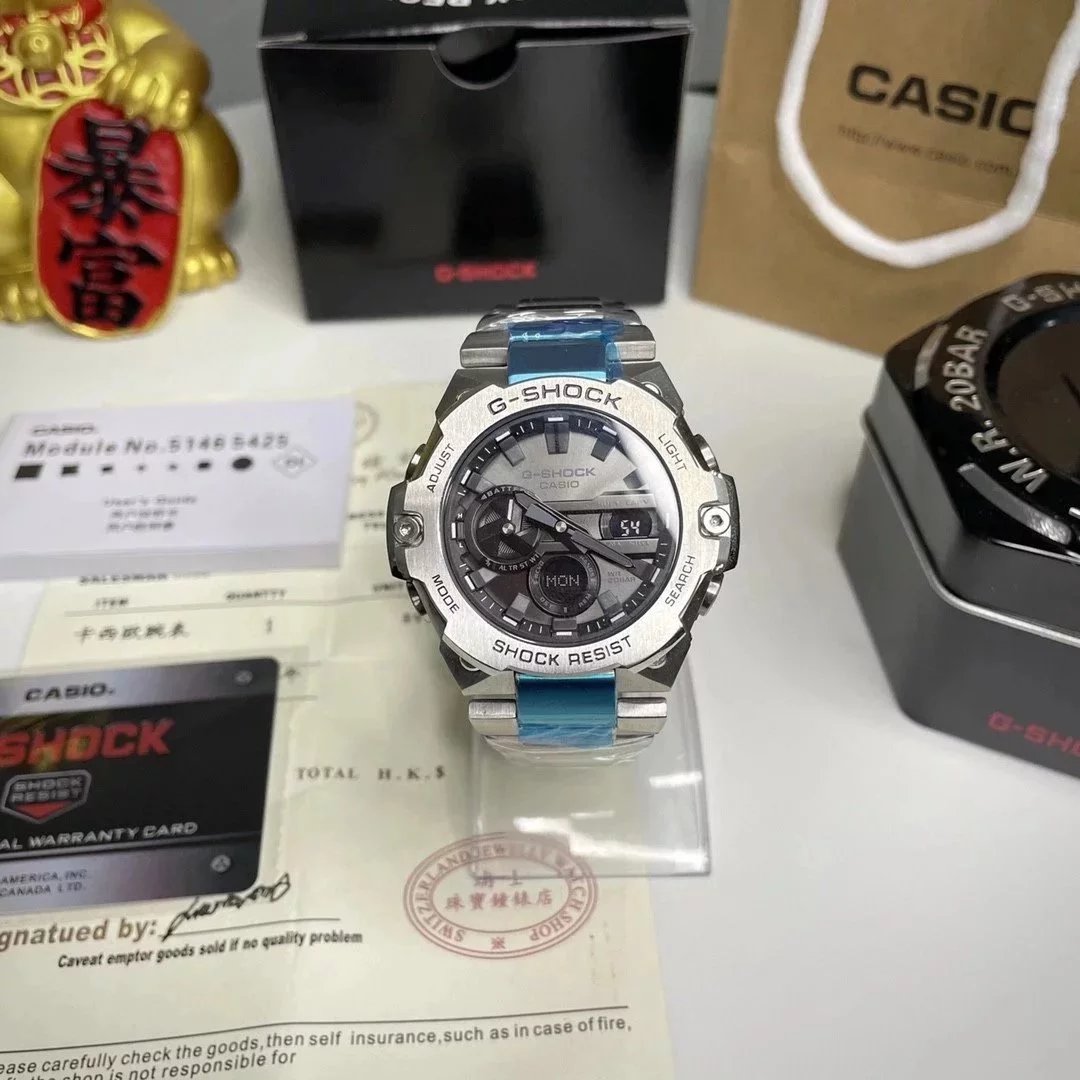 298 (with full packaging counter packaging) Casio GST-B400, as a key product series of G-SHOCK, G-STEEL dominates the wrist with its strong strength of steel and toughness Wang Yibo is specially invited to perform G-SteeL's new masterpiece GST-B40