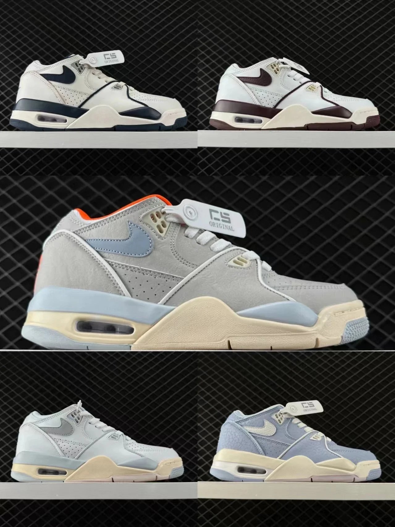 Nike Flight 89 White Light Blue Sneakers