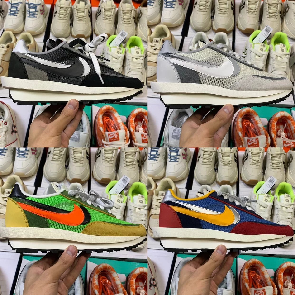 Sacai x Nike LVD Waffle Daybreak Sneakers