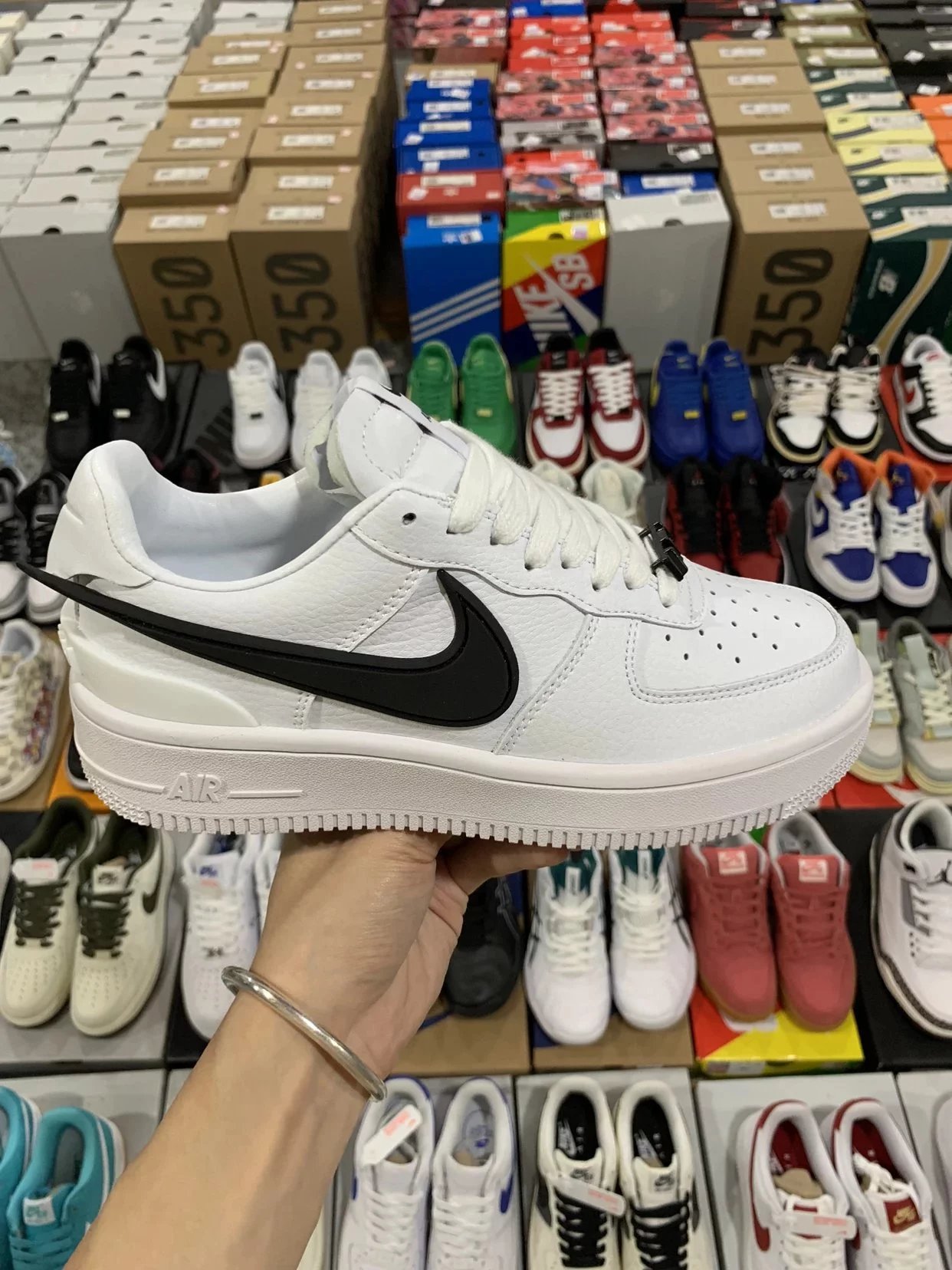 Ambush x Nike Air Force 1'07 Low SP Leather Sneakers