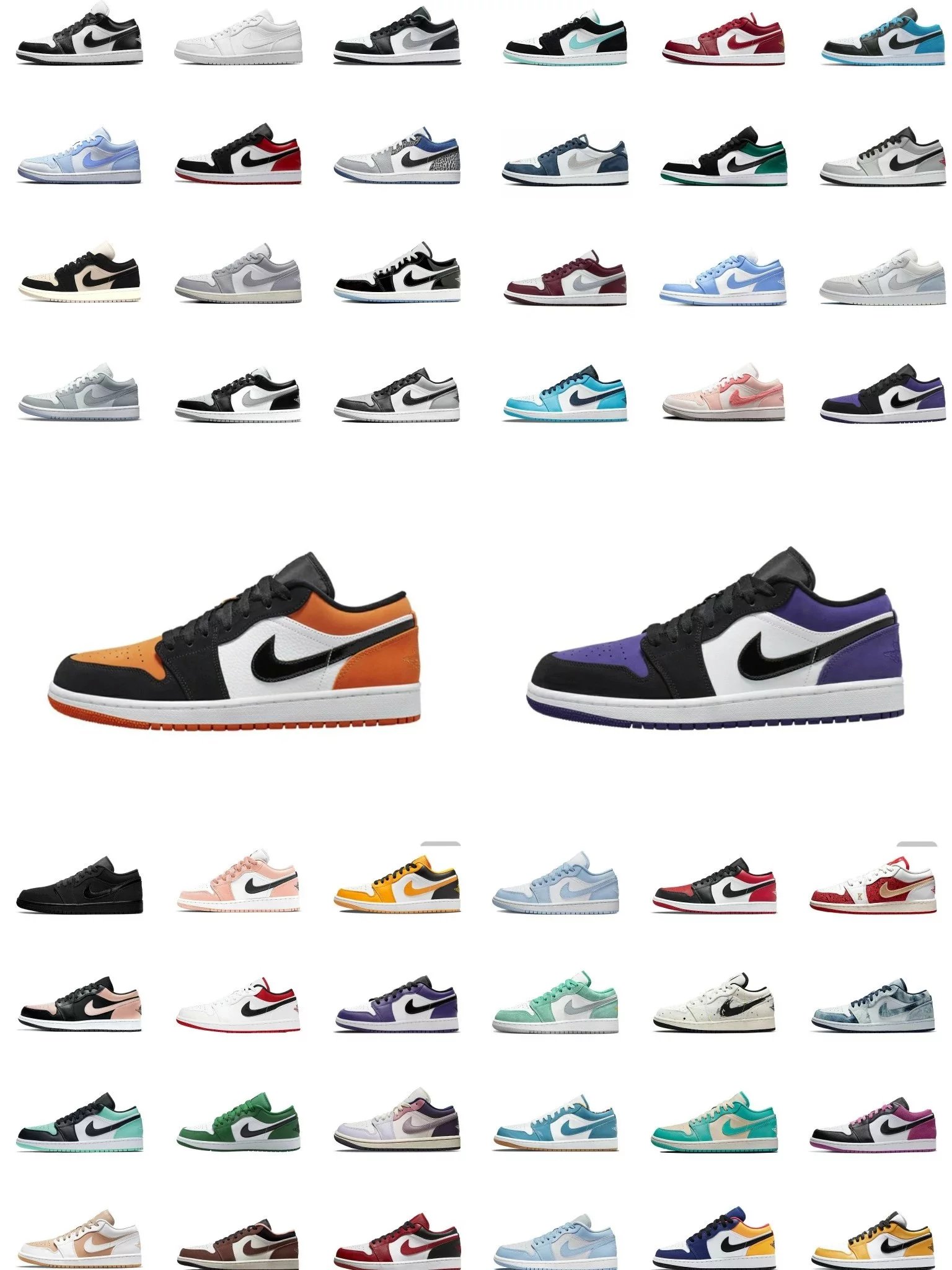 Nike Air Jordan 1 Low Sneakers Multi Colorways