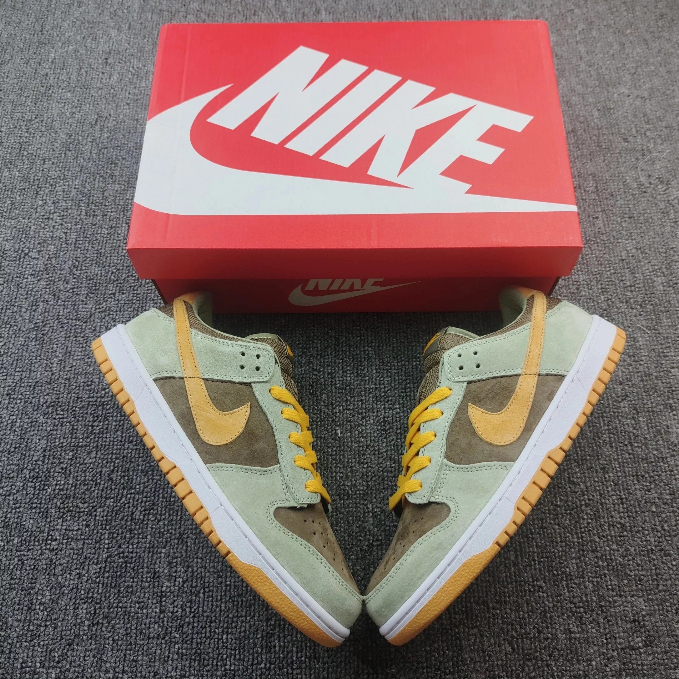 Nike SB Dunk Low Olive Green Skate Shoes