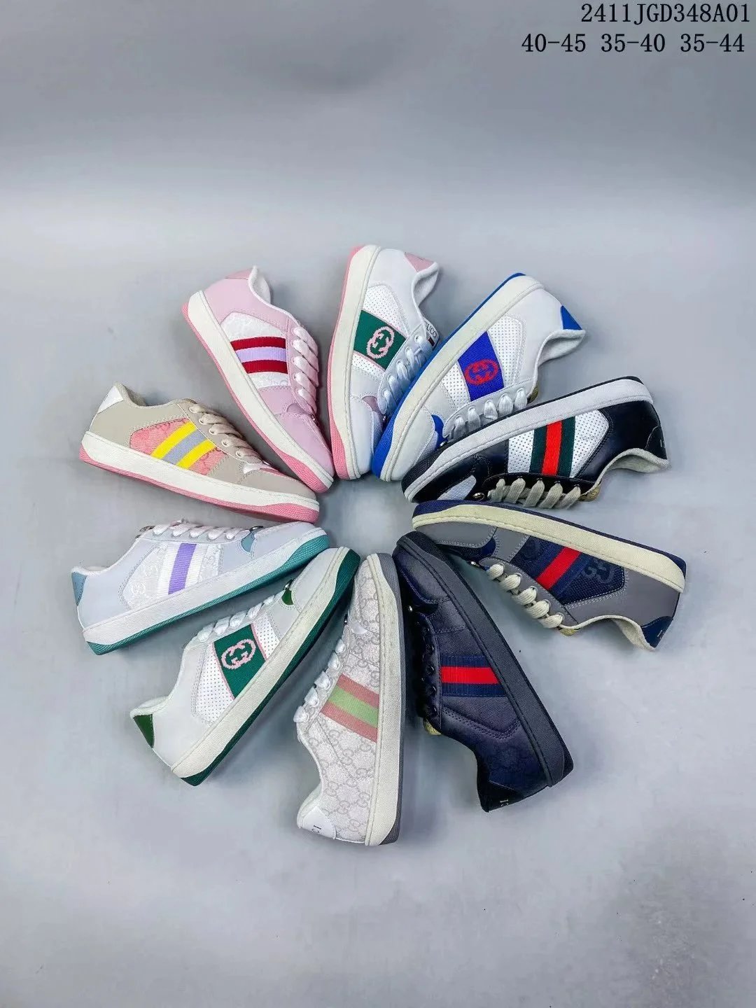 Gucci Vintage College Style Sneakers