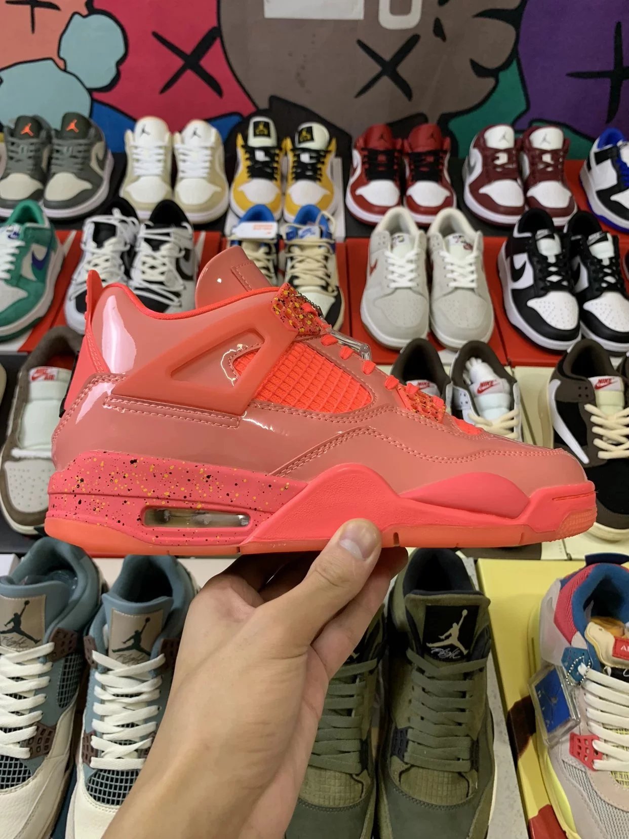 Air Jordan 4 Retro Hot Punch Basketball Shoes