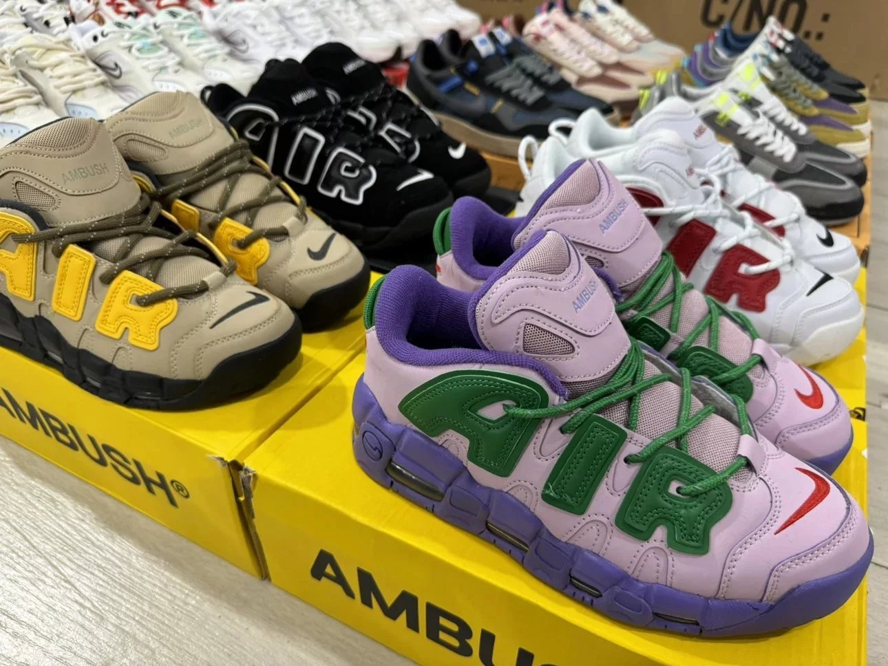 Nike x AMBUSH Air More Uptempo Low Basketball Shoes