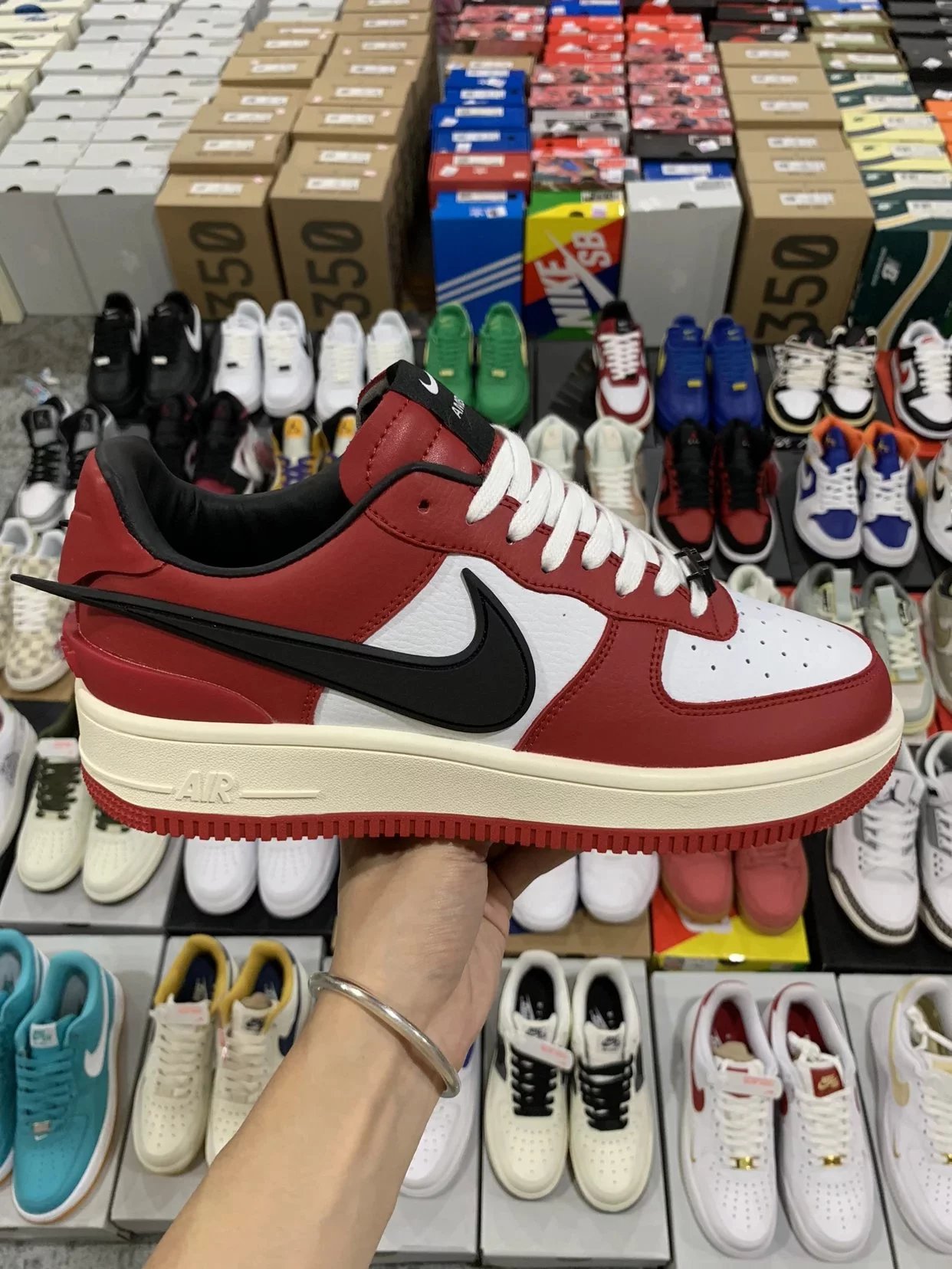 Ambush x Nike Air Force 1 Low SP Leather Sneakers