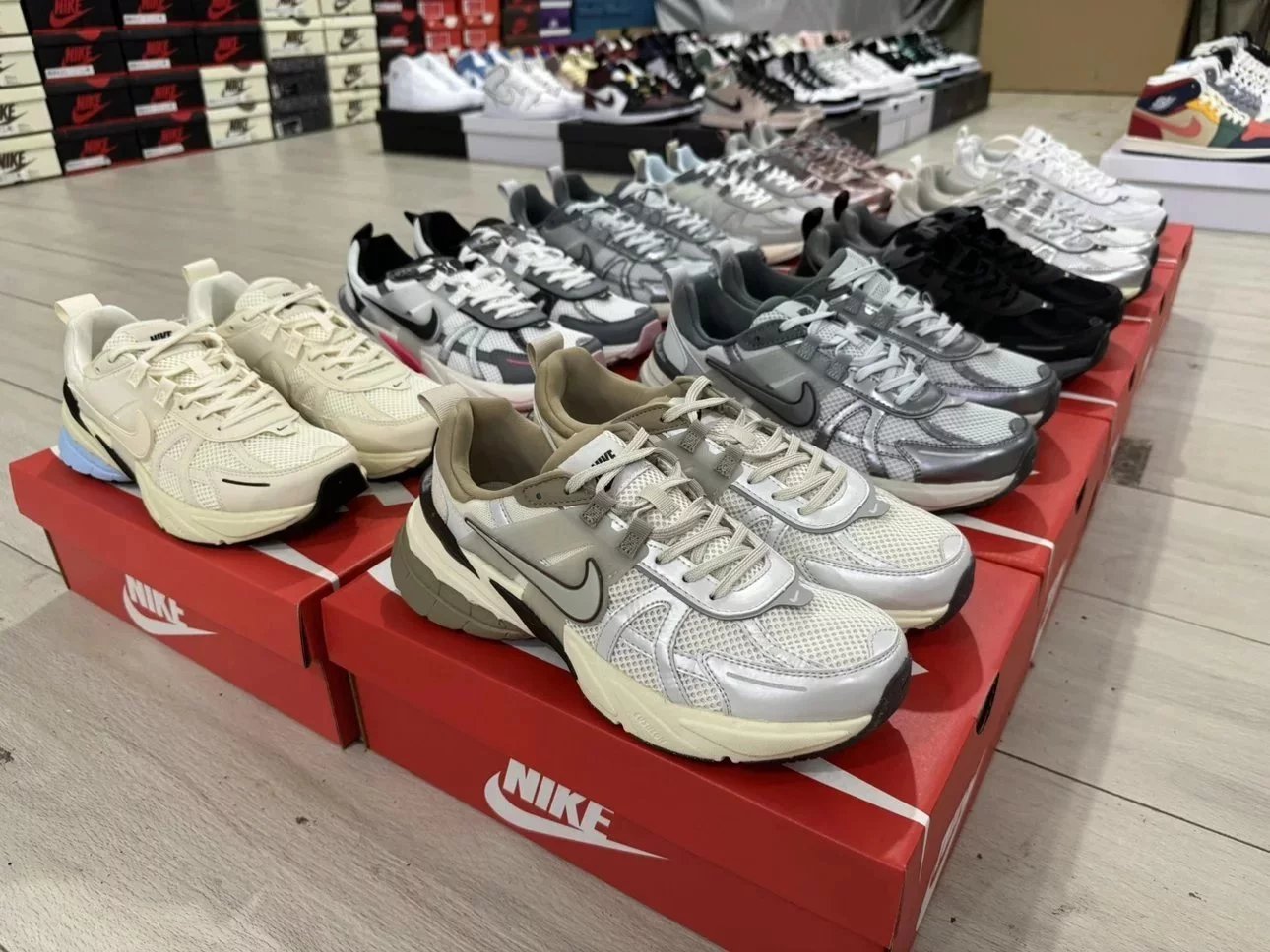 Nike V2K Run Cushioned Running Shoes