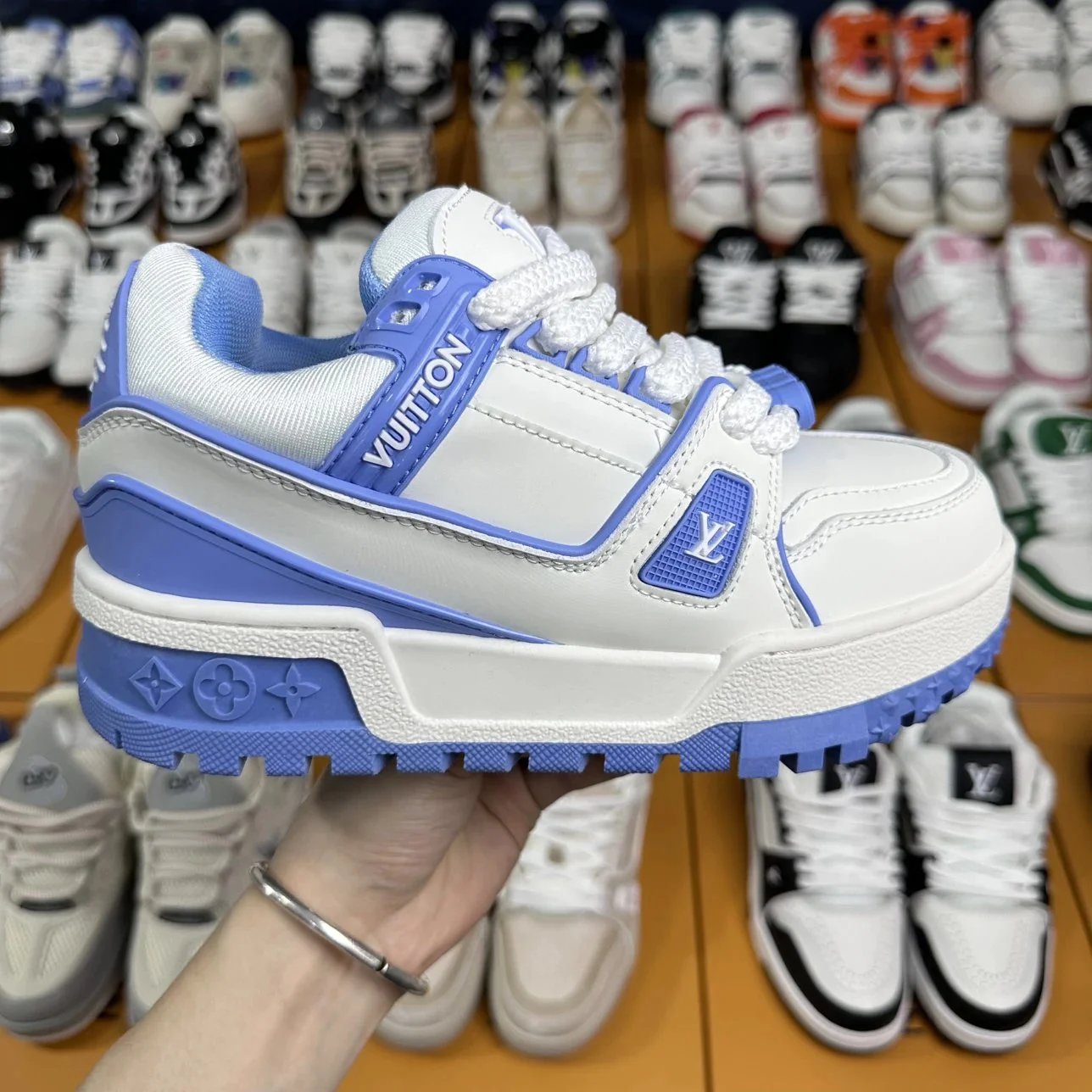 Louis Vuitton Donkey 2025 Blue White Sneakers