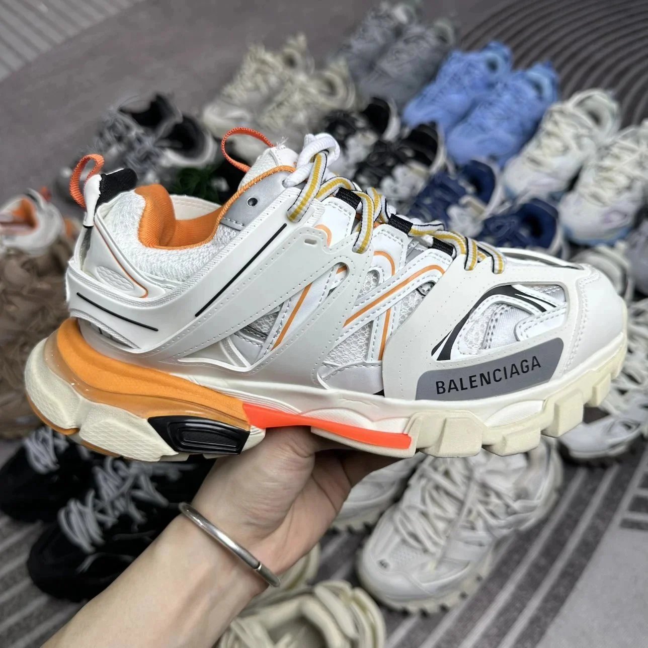 Balenciaga Sneaker Tess 3.0 White Orange Sneakers