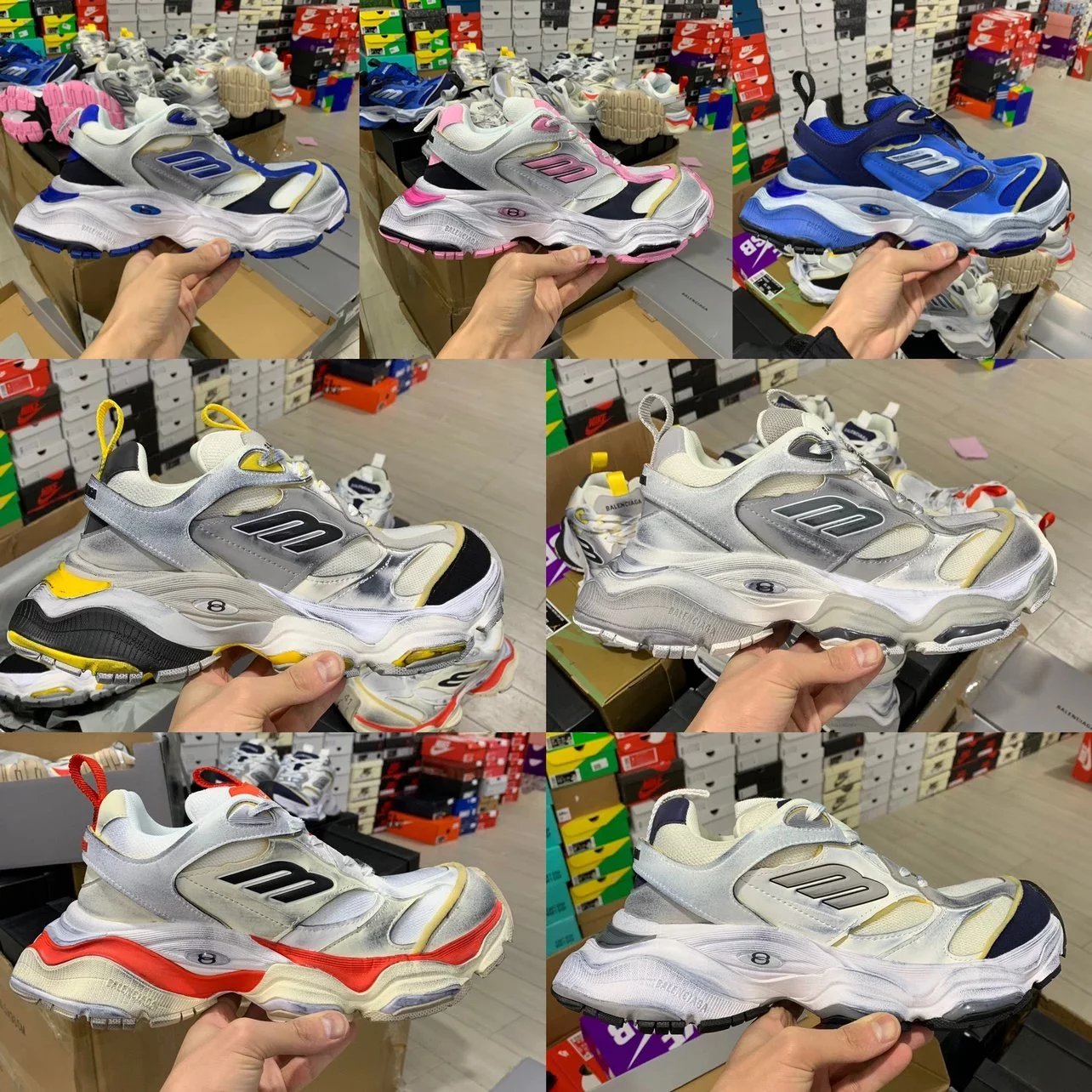 Balenciaga Men's Low Top Casual Sneakers