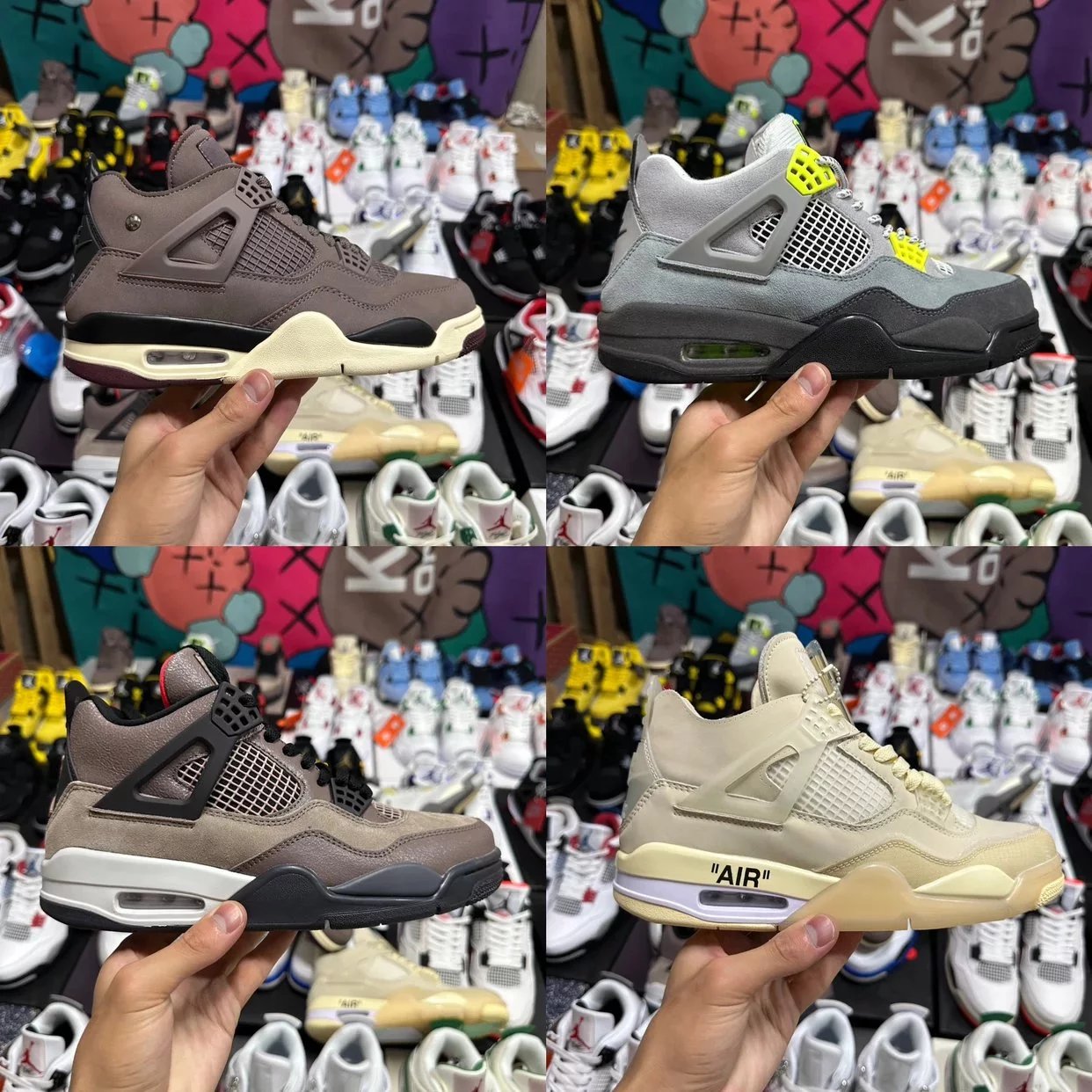 Air Jordan 4 Retro AMM Off-White Sneakers