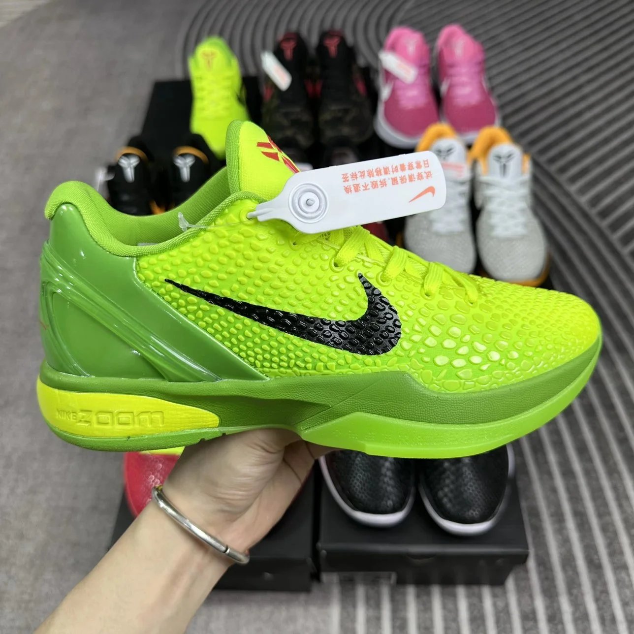 Nike Kobe 6 Protro Zoom Basketball Shoes Grinch