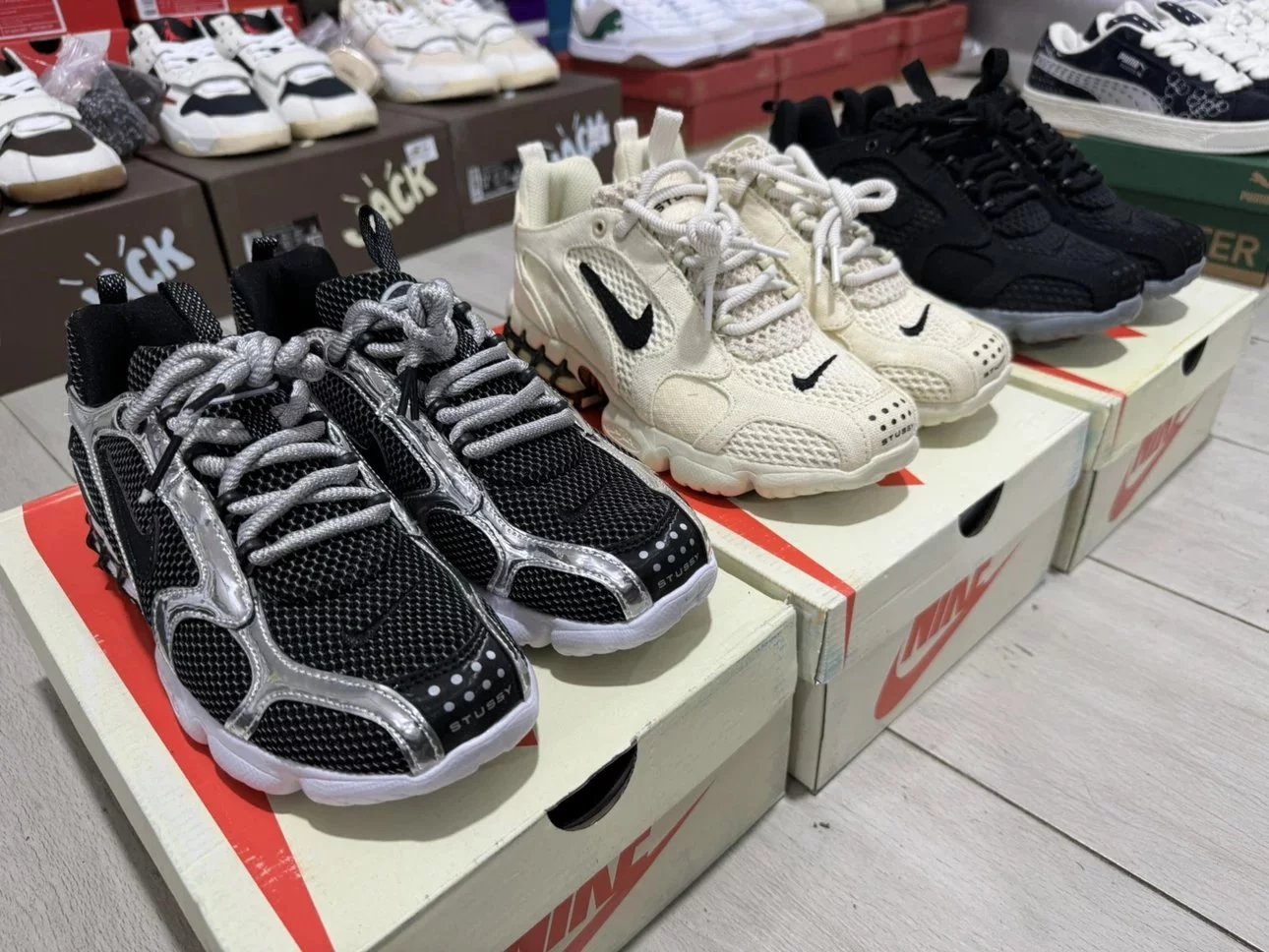 Stussy x Nike Air Zoom Spiridon CG 2 Sneakers