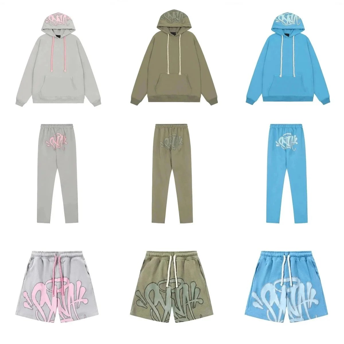 Loose sweatshirt hoodie and sweatpants DD01