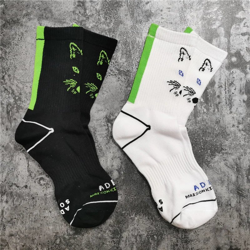 Maison Kitsuné Fox Head Socks 