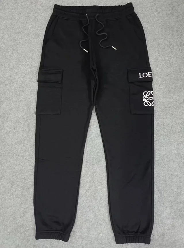 Loewe Trousers Drawstring cargo jogger with Anagram embroidery product detail image 6