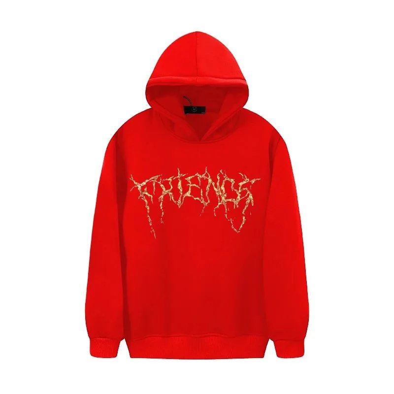 VLONE Hoodies & Sweatshirts Pullover hoodie with thorn-style front logo and large V back graphic image 6