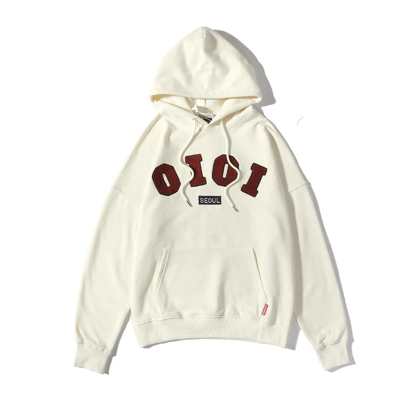 O!Oi Hoodies & Sweatshirts Flocked Logo Pullover Hoodie image 10