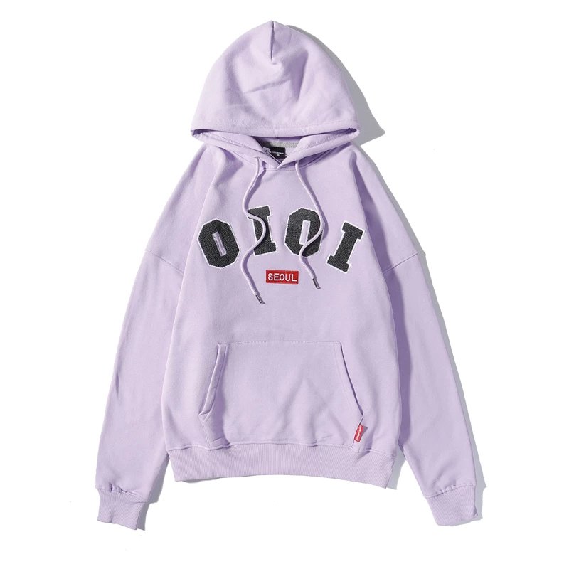 O!Oi Hoodies & Sweatshirts Flocked Logo Pullover Hoodie image 5
