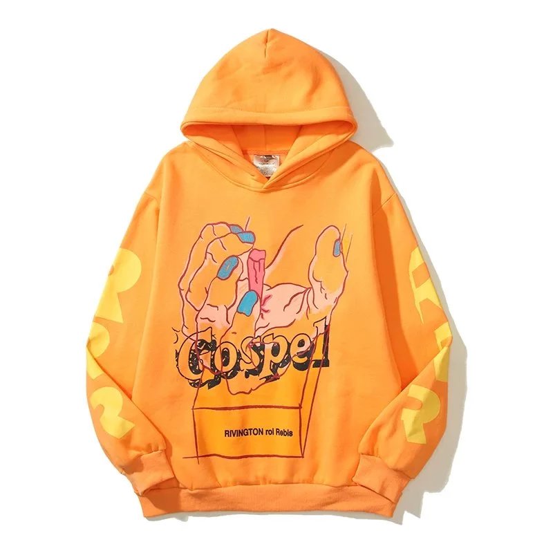 RRR123 Hoodies & Sweatshirts Gospel Graphic Pullover Hoodie image 3