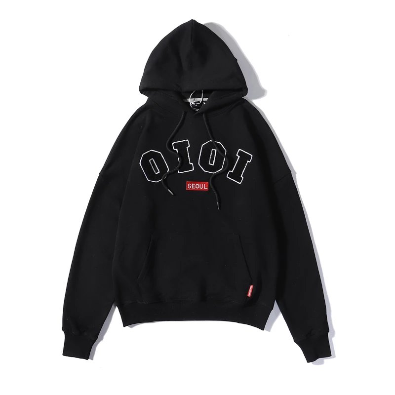 O!Oi Hoodies & Sweatshirts Flocked Logo Pullover Hoodie image 7