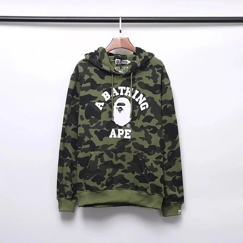 A Bathing Ape Hoodies & Sweatshirts Camouflage Head Print Pullover Hoodie image 9