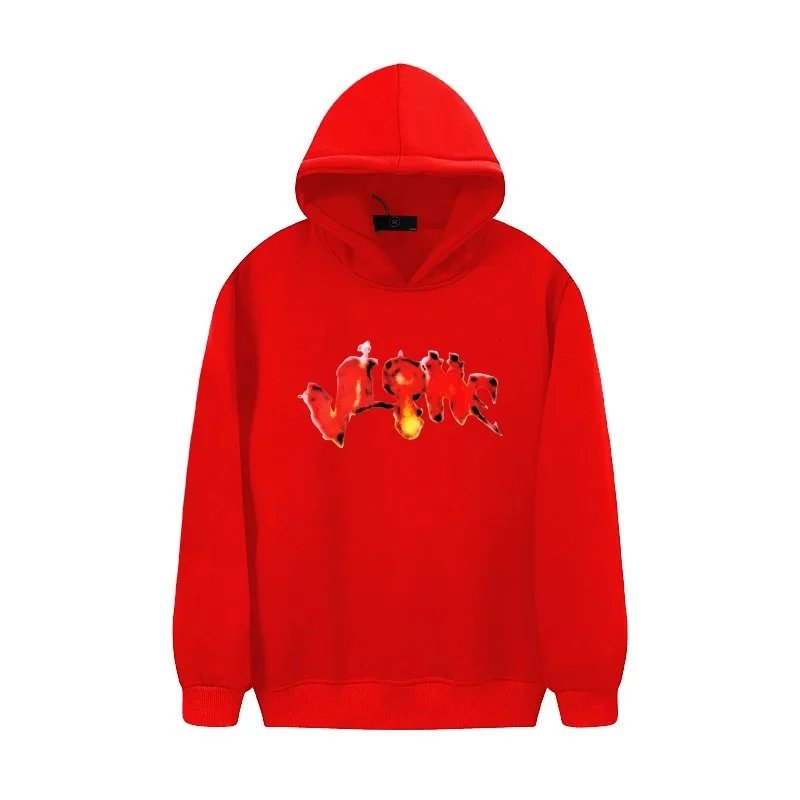 VLONE Hoodies & Sweatshirts Halloween flame pumpkin graphic pullover hoodie image 6