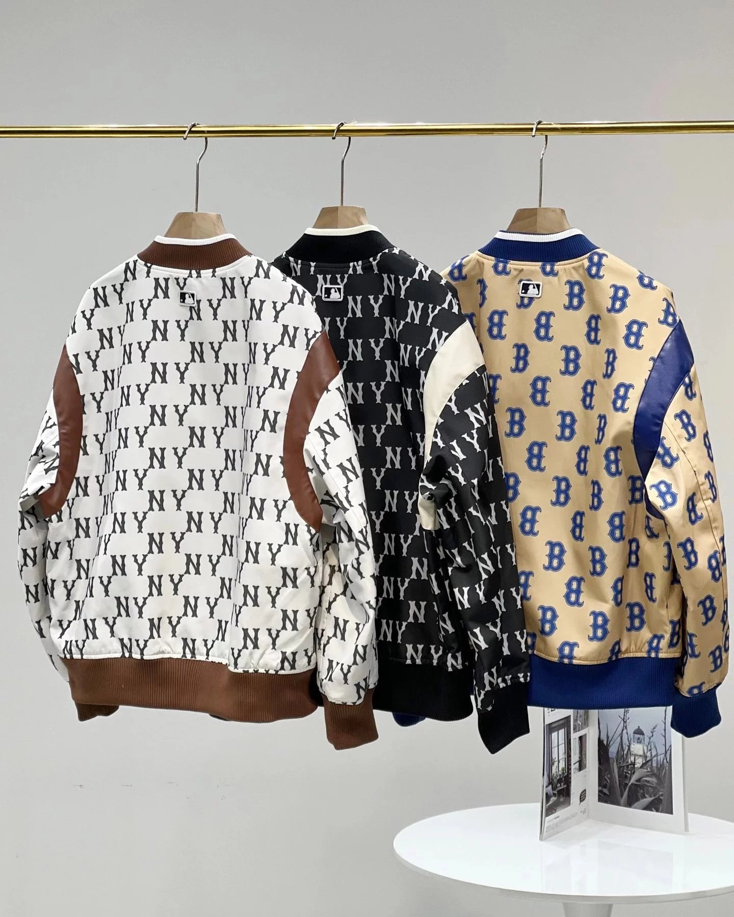 MLB Jackets Team Logo All-Over Print Bomber Jacket image 2