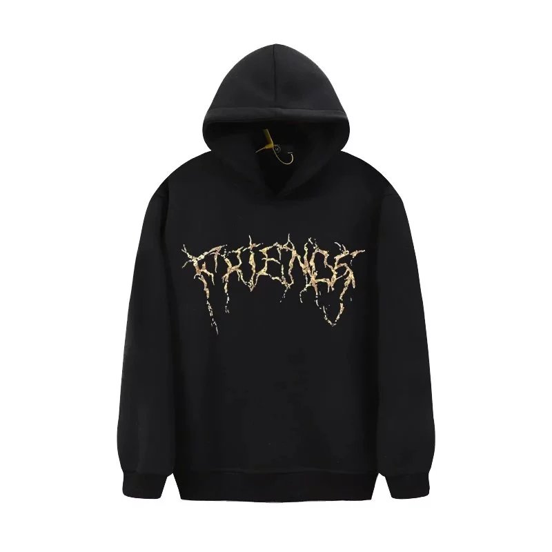 VLONE Hoodies & Sweatshirts Pullover hoodie with thorn-style front logo and large V back graphic image 2