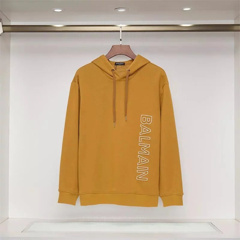 Balmain Hoodies & Sweatshirts Vertical Logo Print Hoodie image 4
