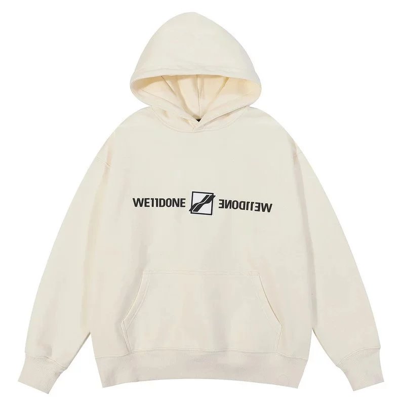 WE11DONE Hoodies & Sweatshirts Logo Graphic Pullover Hoodie image 4