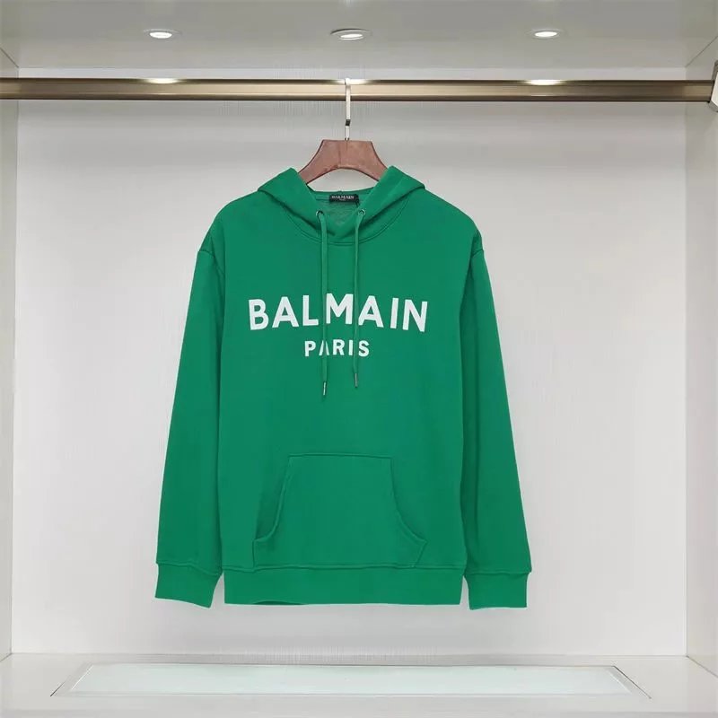 Balmain Hoodies & Sweatshirts Logo-print pullover hoodie with kangaroo pocket image 6