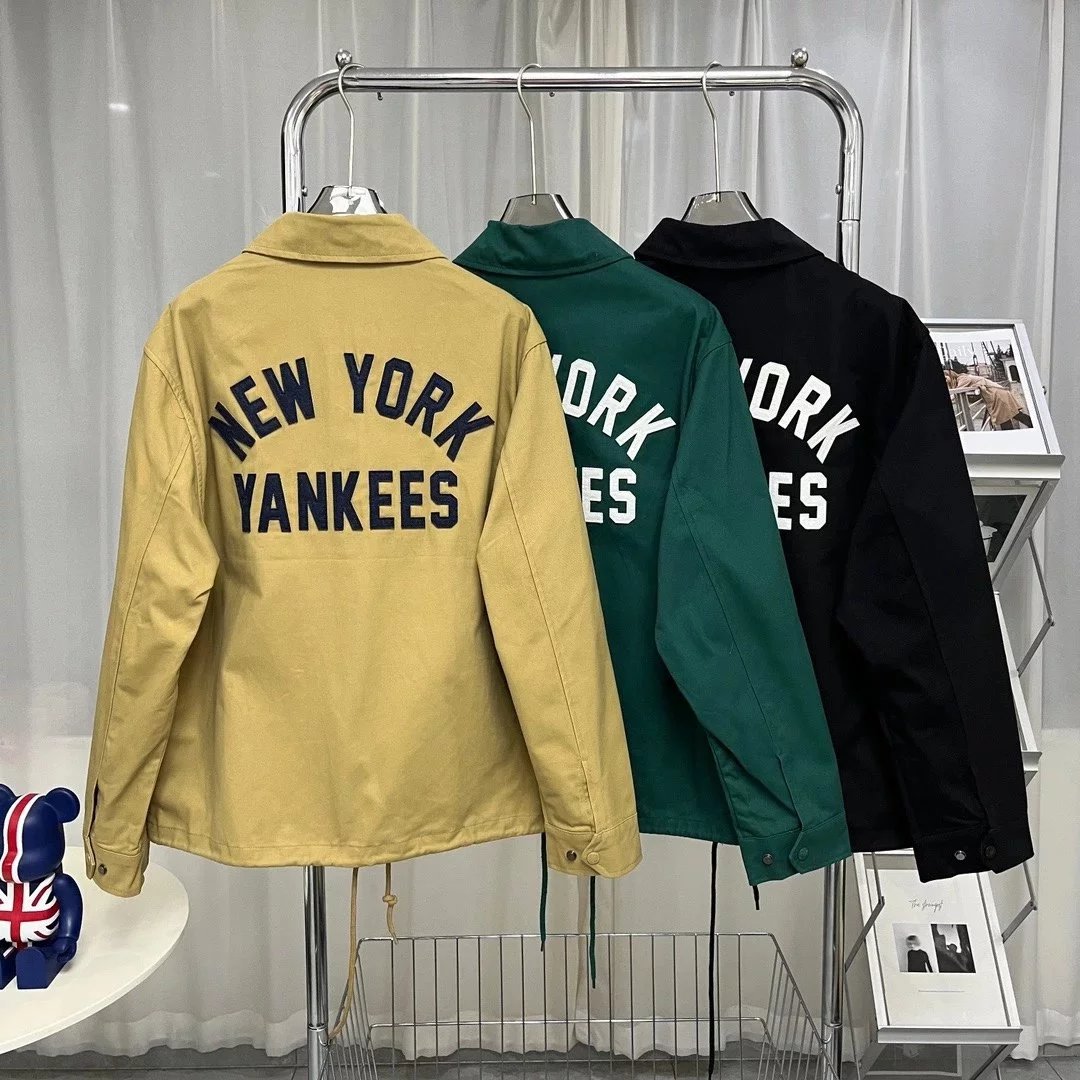New Era Jackets York Yankees logo coach jacket image 2