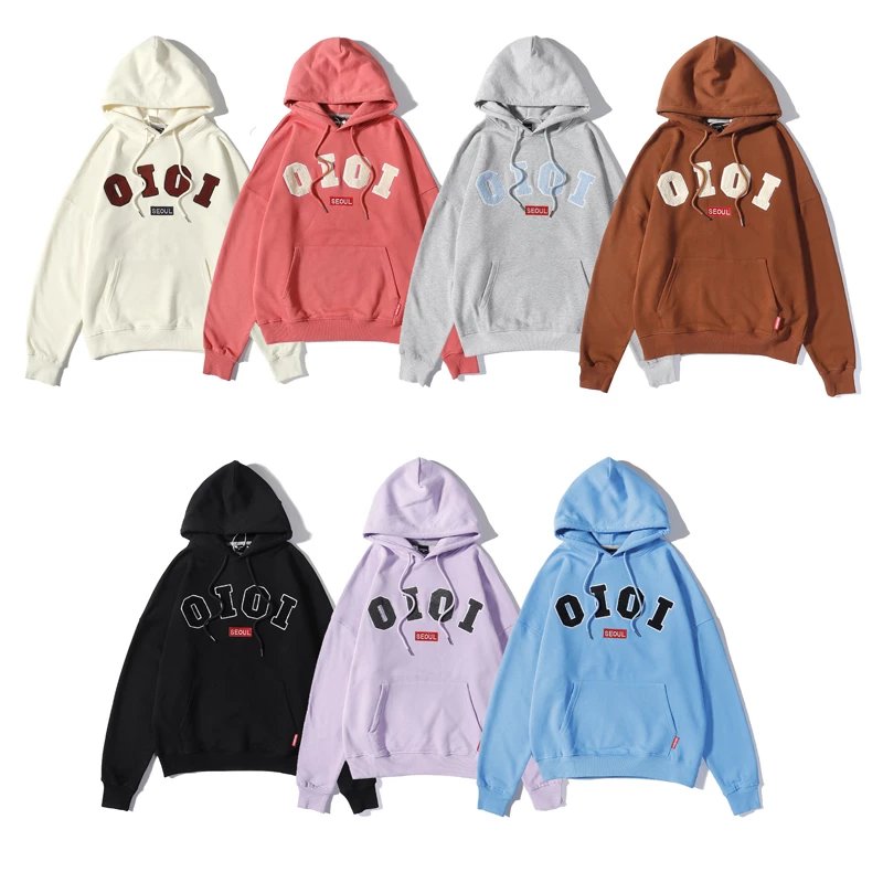 O!Oi Hoodies & Sweatshirts Flocked Logo Pullover Hoodie image 2