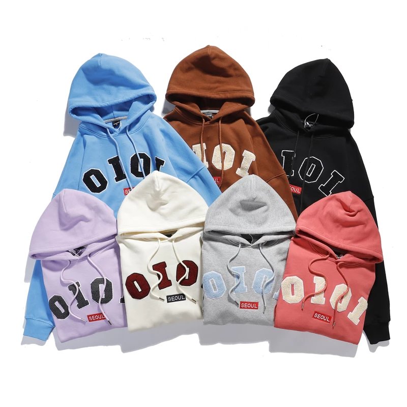 O!Oi Hoodies & Sweatshirts Flocked Logo Pullover Hoodie image 3
