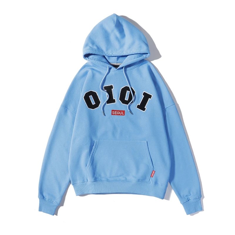 O!Oi Hoodies & Sweatshirts Flocked Logo Pullover Hoodie image 4