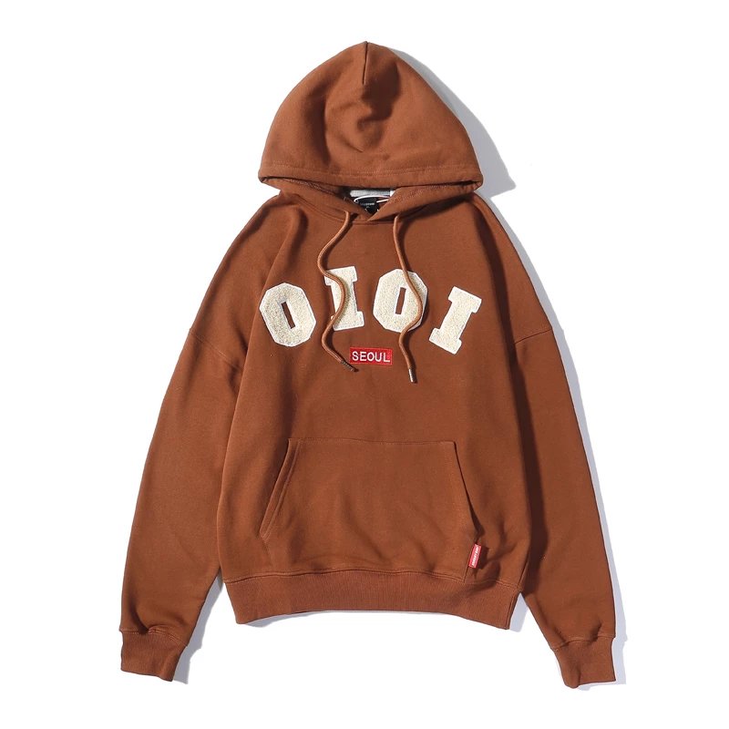 O!Oi Hoodies & Sweatshirts Flocked Logo Pullover Hoodie image 6