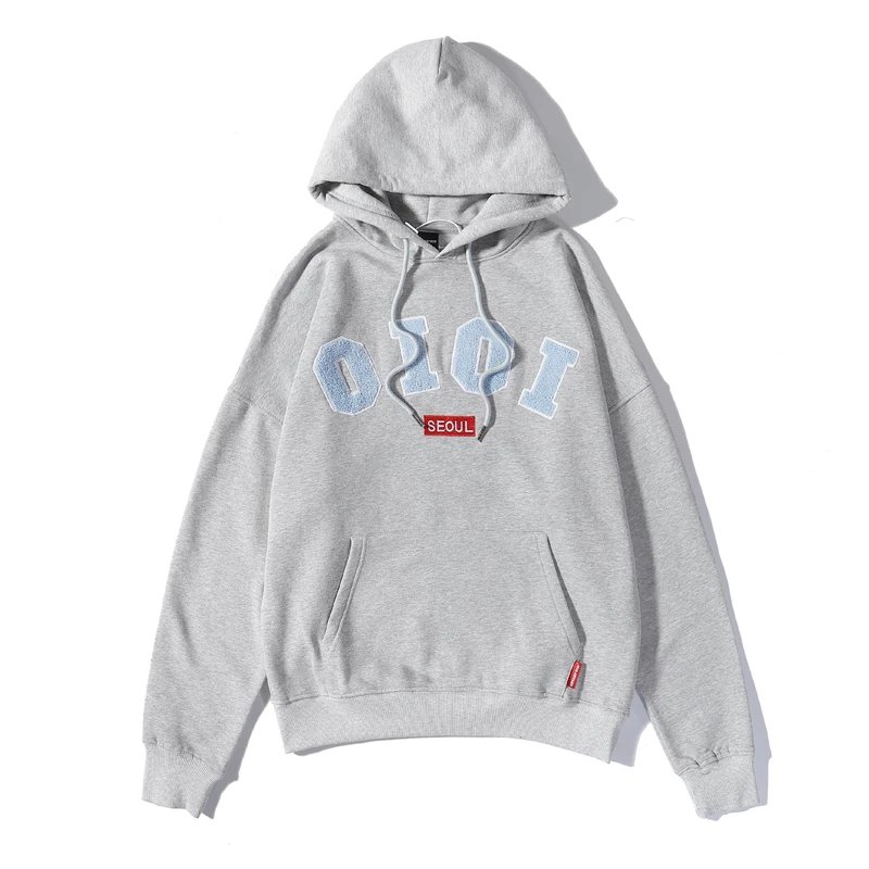 O!Oi Hoodies & Sweatshirts Flocked Logo Pullover Hoodie image 9