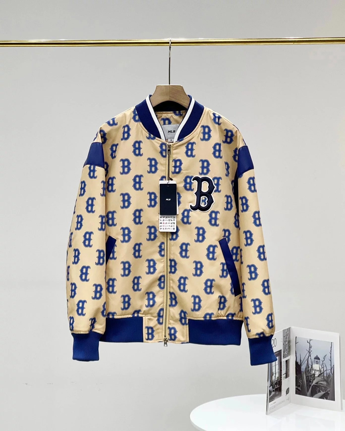 MLB Jackets Team Logo All-Over Print Bomber Jacket image 3