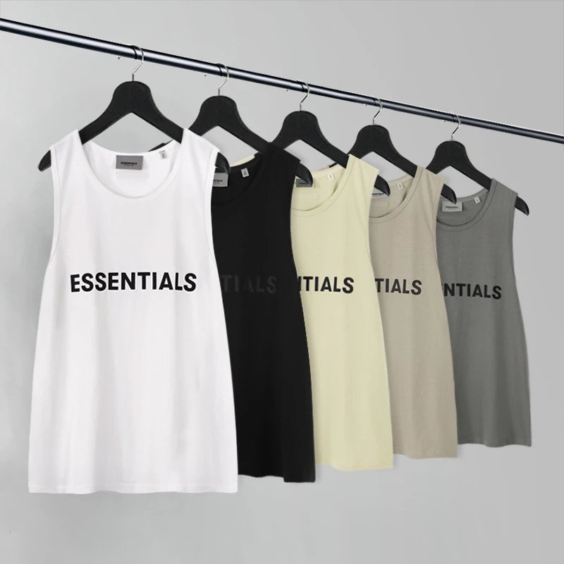 Fear of God Vests ESSENTIALS logo sleeveless tank top image 3