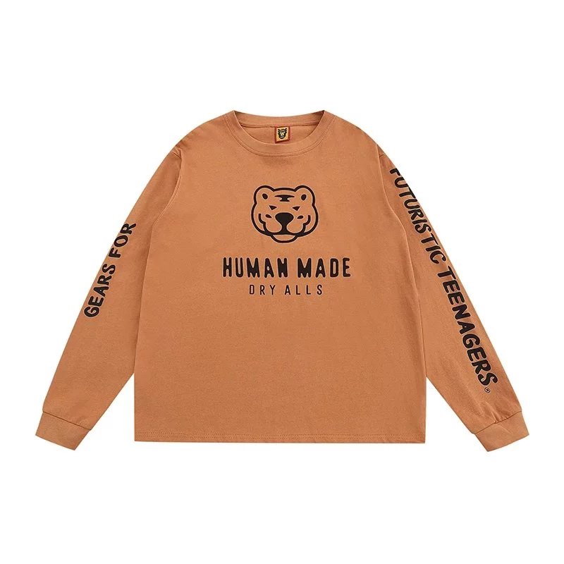 Human Made T-Shirts Long-sleeve bear graphic crewneck T-shirt image 5