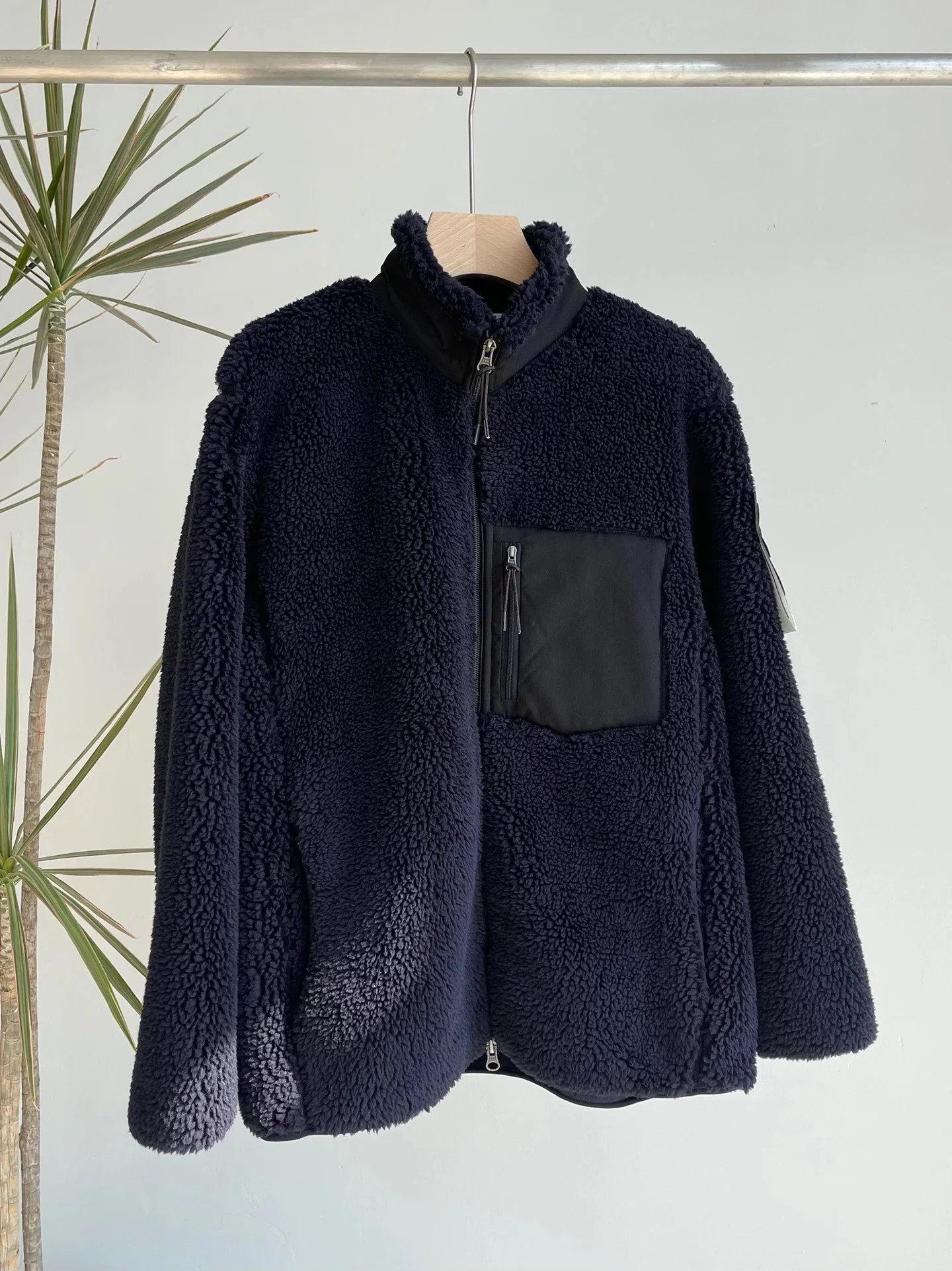 Stone Island Jackets Sherpa Fleece Zip Jacket with Chest Pocket image 4