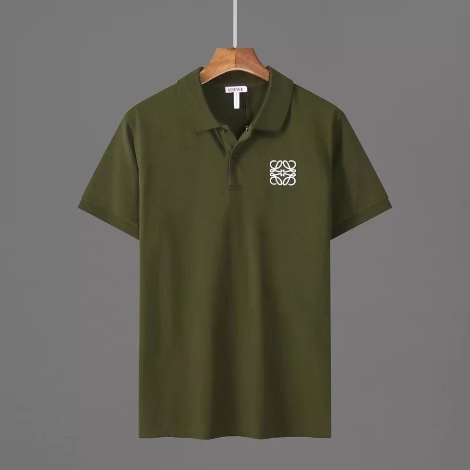 Loewe Shirts Short-sleeve polo shirt with embroidered Anagram image 3
