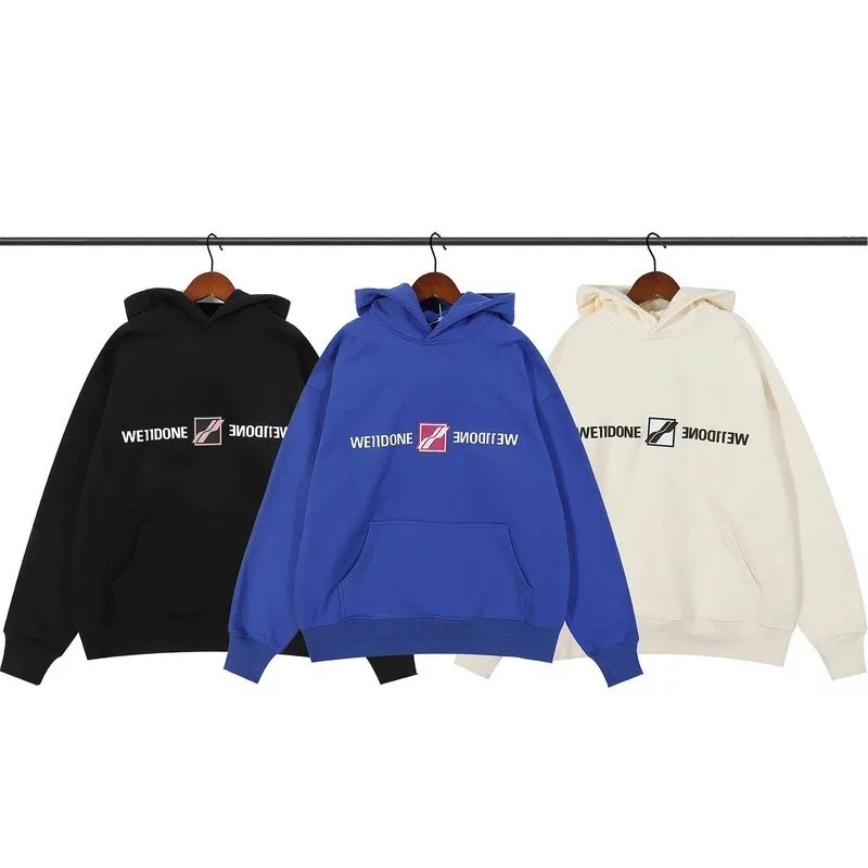 WE11DONE Hoodies & Sweatshirts Logo Graphic Pullover Hoodie image 2