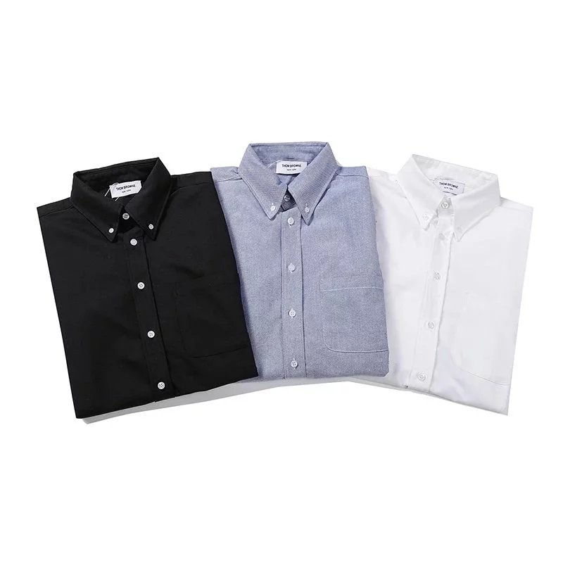 Thom Browne Shirts Four-Bar Arm Stripe Button-Down Shirt image 2