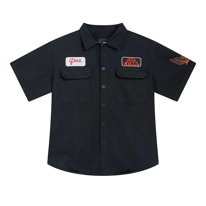 Gallery Dept. Shirts Short-Sleeve Work Shirt with Chest Pockets and Logo Patches image 6