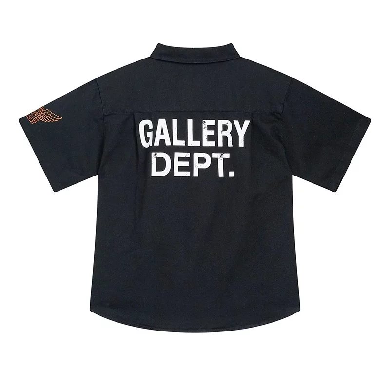 Gallery Dept. Shirts Short-Sleeve Work Shirt with Chest Pockets and Logo Patches image 7