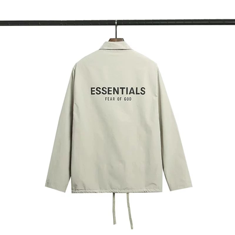 Fear of God Jackets Essentials logo coach jacket image 3