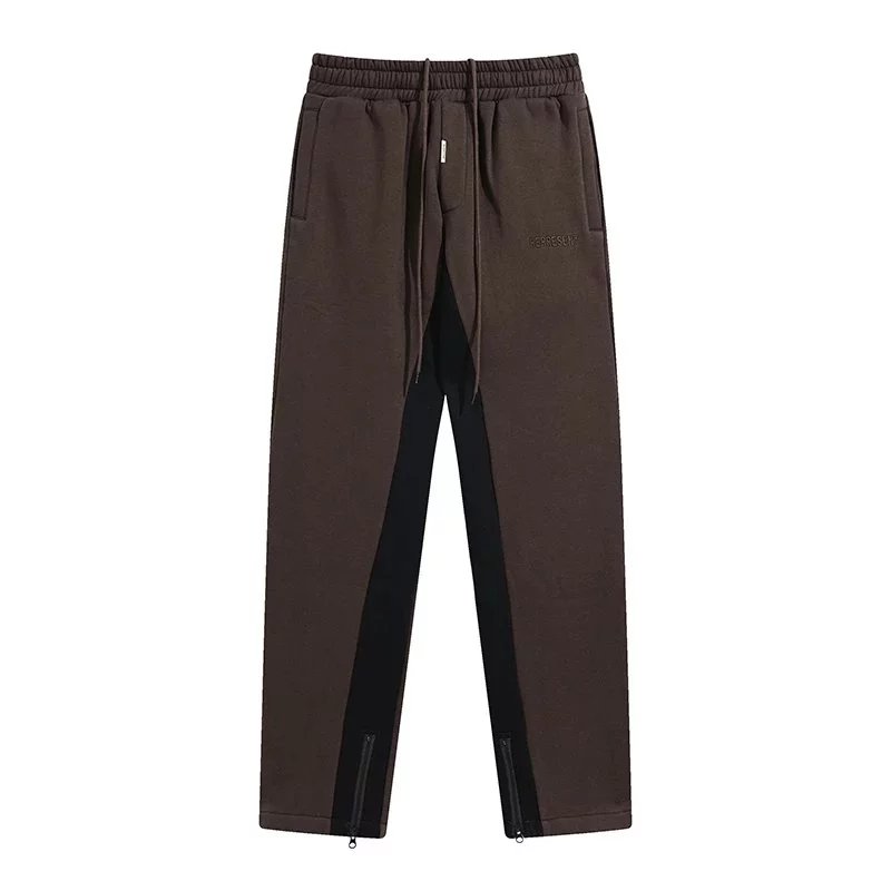 Represent Trousers Drawstring with contrast inner-leg panels and zipped hems image 5